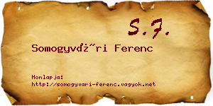 Somogyvári Ferenc névjegykártya